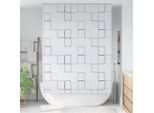 Vidaxl Tenda A Rullo Per Doccia 160X240 Cm Motivo Quadrato
