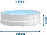 Intex 26716 Prism Frame Piscina Fuori Terra Rotonda 366X99Cm