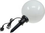 Chilitec Luce A Sfera Da Giardino Punta A Terra Ct-Gl30Cm IP44, 230V, Cavo 1,5M, Presa E27