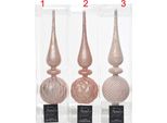 Copri Albero Di Natale In Vetro Con Ornamenti 31Cm Rosa, 1 Pezzo Assortito