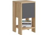 Skye Decor, Ema - Rovere, Antracite, Comodini E Armadi, Rovere, 30 X 55 X 30 Cm