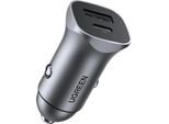 Ugreen Usb Type-C / Usb 24W Power Delivery Quick Charge Car Charger. Gray (30780)
