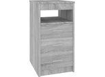 Vidaxl Credenza Con Cassetti Grey Sonoma 40X50X76 Cm Materiale A Base Di Legno