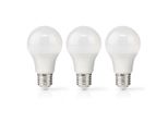 Lampada Led E27 | A60 | 4,9 W | 470 Lm | 2700 K | Varm Vit | Retrostil | Matt | 3 St.