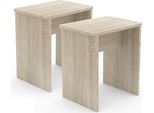 Gruppo Da Pranzo Esal Sonoma Oak A. 45 X L. 40 X P. 30 Cm