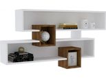 Skye Decor, Karen - Noce, Bianco, Mensole Da Parete, Noce, 120 X 75 X 22 Cm