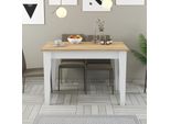 Skye Decor, Kiev 512 - Bianco, Rovere, Tavoli, Tavoli Da Cucina, Bianco, 110 X 75 X 72 Cm