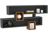 Skye Decor, Karen - Noce, Anhtacite, Mensole Da Parete, Noce, 120 X 75 X 22 Cm