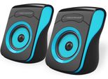 Altoparlanti Stereo Usb Esperanza 2.0 Flamenco Nero/Blu