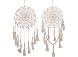 Macramè Acchiappasogni Design Boho Decorazione Da Parete Con Perline Di Legno