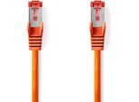 Cavo Di Rete CAT6 | RJ45 Maschio | RJ45 Maschio | S/Ftp | 0,50 M | Rotondo | Lszh | Arancione | Etichetta