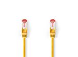 Cavo Di Rete CAT6 | RJ45 Maschio | RJ45 Maschio | S/Ftp | 10,0 M | Rotondo | Lszh | Giallo | Etichetta
