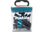 PZ2 De Set Di Punte A Percussione Da 50 Mm Con Custodia Ribaltabile Da 10 Pezzi Makita, Ideale Per Lavori Di Avvitamento Professionali, Alta Resistenza E Precisione, Colore Nero