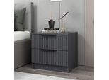 Skye Decor, Kale Plus - 7898, Comodini E Mobiletti, Antracite, 50 X 47 X 40 Cm