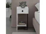 Skye Decor, Sirius Left - White V2, Comodini E Mobiletti, Bianco, 32 X 61 X 30 Cm