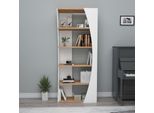 Skye Decor, Selge - Atlantic Pine, Bianco, Librerie, Pino Atlantico, 150 X 63,6 X 23,8 Cm