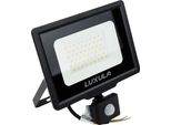 Luxula Proiettore Led Con Rilevatore Di Movimento, Eek: F, 50W, 5000Lm, 3000K, Nero