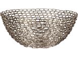 Ciotola In Metallo Dorato 13X30Cm - Elegante Decorazione Per La Tavola, Frutta E Snack