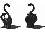 Moses. Ed, The Cat Set Di 2 Fermalibri, Fermalibri Gatto Nero, Supporto Per Libri In Metallo, Decorazione Per La Libreria