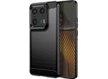 Avizar, Custodia Protettiva Flessibile Per Motorola Edge 50 Ultra, Effetto Carbonio, Nero