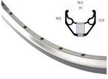 Cerchio Rigida Ryde 28 (622) Zac-2000 36 14 Argento (Lucido)