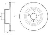 2X Disco Freno Delphi BG4644C Per Bmw X3 (F25) X4 (F26) 71Mm 330Mm