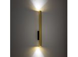 Lampada Da Parete Tubolare 2Xgu10 In Ottone Massiccio 60 Cm Per Soggiorno Nowodvorski Fourty 10760