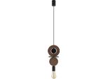 Lampada A Sospensione Decorativa A Forma Di Cerchio In Legno Scuro 1Xe27 25W Drops Wood C 11175 Nowodvorski