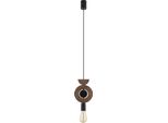 Lampada A Sospensione Decorativa Con Elementi In Legno Scuro 1Xe27 25W Drops Wood D 11176 Nowodvorski