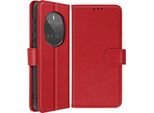 Avizar, Custodia Per Honor Magic 7 Pro Flip Wallet E Supporto Video, Rosso