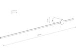 Applique Verticale Con Barra Nera 120 Cm Nowodvorski Saber