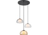 Rabalux 72276 Lampade A Sospensione Elowen G9 3X Max 5 Metallo Vetro Nero
