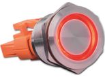 Joy-It BUTTON22C-L-RD Interruttore A Pulsante 250 V/Ac 15 A 1 X On/(Off) IP67, IK10 A Scatto 1 Pz