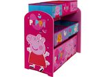 Scaffale In Legno / Organizzatore Di Giocattoli Peppa Pig, PP13987