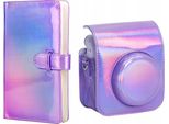 Custodia Custodia Cover Per Fujifilm Instax Mini 12 + Album Per 96 Foto / Viola Flash