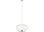 Lampada A Sospensione Industriale Grigio Chiaro In Filo Metallico 1Xgu10 10W Pumpkin M 11244 Nowodvorski