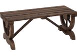 Panca Da Giardino Panca In Legno Resistente Alle Intemperie Mobili Da Giardino Panca Rustica Naturale 98 X 50 X 39,5 Cm