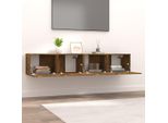 Syfax™ Mobili Tv 2 Pz Rovere Fumo 80X30X30 Cm Legno Multistrato