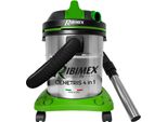 Aspirapolvere Con Serbatoio Acqua E Polvere 20L 1200W Verde E Acciaio Inox Ribimex Prcen010It