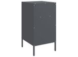Syfax™ Comodino Antracite 36X39X68 Cm In Acciaio