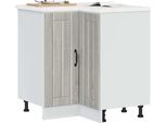 Syfax™ Mobile Base Ad Angolo Cucina Lucca Grigio Sonoma In Truciolato