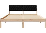 Syfax™ Struttura Del Letto Con Testiera Marrone E Nero 160 X 200 Cm
