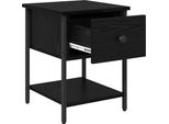 Syfax™ Comodino 2 Pcs Rovere Nero 34 X 35,5 X 45 Cm Legno Multistrato