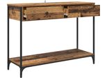 Syfax™ Tavolo Consolle Con Cassetto Legno Vecchio 100 X 34,5 X 75 Cm