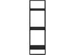Syfax™ Scaffale Da Parete Con Lo Scaffale Rovere Nero 30 X 25 X 100 Cm