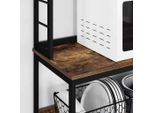 Syfax™ Mensola Da Cucina Rovere Fumé 80 X 40 X 168 Cm