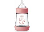 Chicco Perfect Baby Bottle 0M+ Silicone Rosa 150Ml