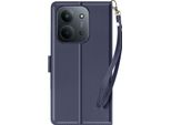 Avizar, Custodia A Portafoglio Xiaomi Redmi 15C Con Supporto Magnetico, Blu Reale