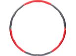 Hula Hoop 100 Cm, Anello Fitness Rosso-Grigio