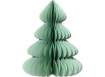 Albero Di Natale In Carta Decorazione Da Tavolo Menta Glitter H60Cm Ø48Cm